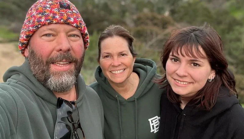 Bert Kreischer with his wife and daughter